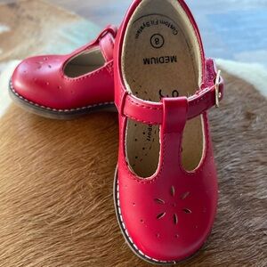 Footmates Classic Red T-Strap Kids Shoes - Comfort Mary Janes